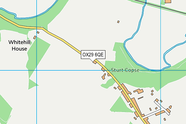 OX29 6QE map - OS VectorMap District (Ordnance Survey)