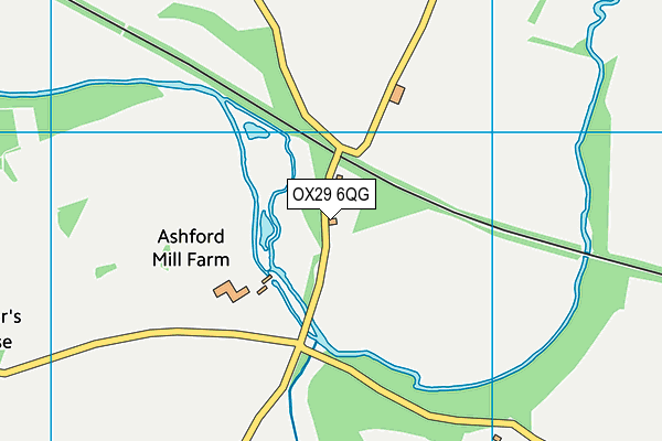 OX29 6QG map - OS VectorMap District (Ordnance Survey) OX29 6QG map - OS VectorMap District (Ordnance Survey)