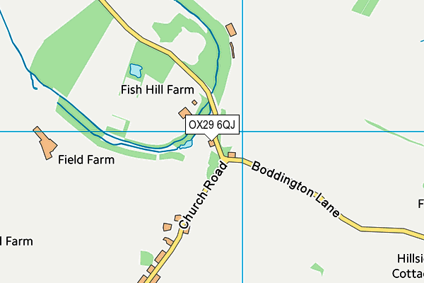OX29 6QJ map - OS VectorMap District (Ordnance Survey) OX29 6QJ map - OS VectorMap District (Ordnance Survey)