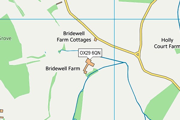 OX29 6QN map - OS VectorMap District (Ordnance Survey) OX29 6QN map - OS VectorMap District (Ordnance Survey)