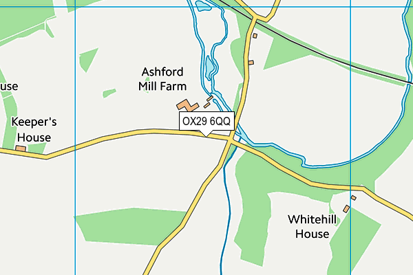 OX29 6QQ map - OS VectorMap District (Ordnance Survey) OX29 6QQ map - OS VectorMap District (Ordnance Survey)