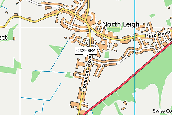 OX29 6RA map - OS VectorMap District (Ordnance Survey) OX29 6RA map - OS VectorMap District (Ordnance Survey)