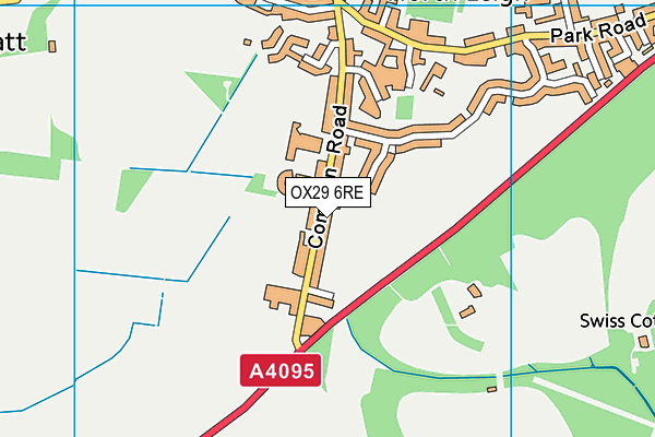 OX29 6RE map - OS VectorMap District (Ordnance Survey) OX29 6RE map - OS VectorMap District (Ordnance Survey)