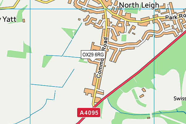 OX29 6RG map - OS VectorMap District (Ordnance Survey)