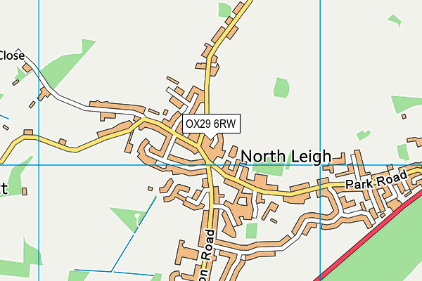 OX29 6RW map - OS VectorMap District (Ordnance Survey) OX29 6RW map - OS VectorMap District (Ordnance Survey)
