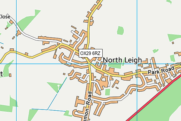 OX29 6RZ map - OS VectorMap District (Ordnance Survey) OX29 6RZ map - OS VectorMap District (Ordnance Survey)
