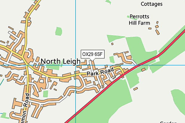 OX29 6SF map - OS VectorMap District (Ordnance Survey) OX29 6SF map - OS VectorMap District (Ordnance Survey)