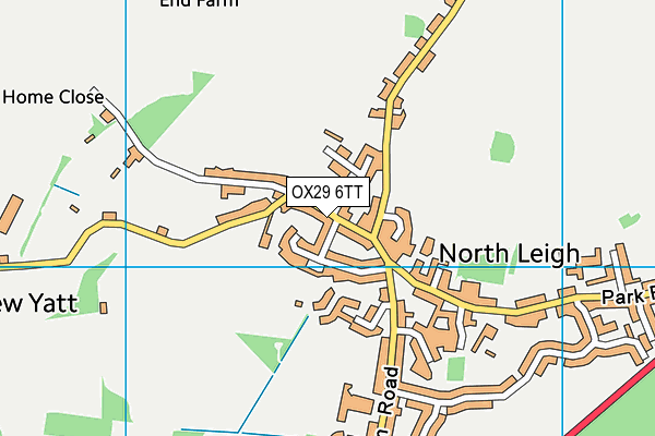 OX29 6TT map - OS VectorMap District (Ordnance Survey) OX29 6TT map - OS VectorMap District (Ordnance Survey)