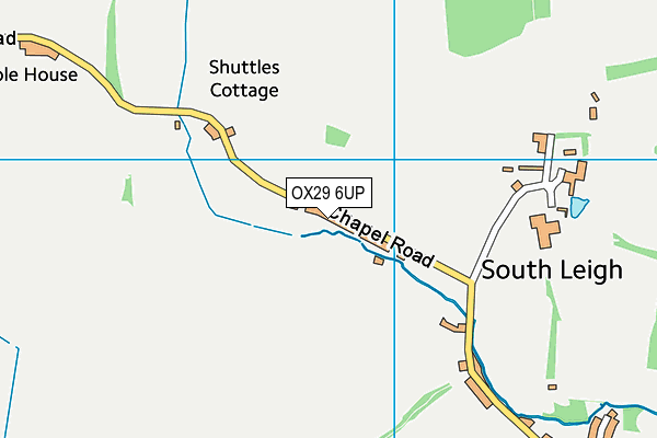 OX29 6UP map - OS VectorMap District (Ordnance Survey) OX29 6UP map - OS VectorMap District (Ordnance Survey)