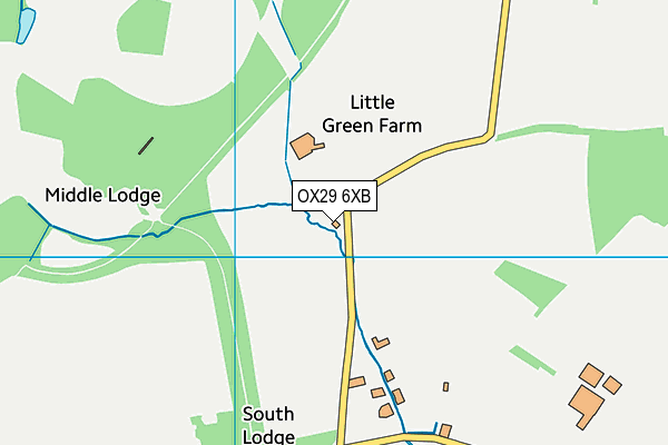 OX29 6XB map - OS VectorMap District (Ordnance Survey) OX29 6XB map - OS VectorMap District (Ordnance Survey)