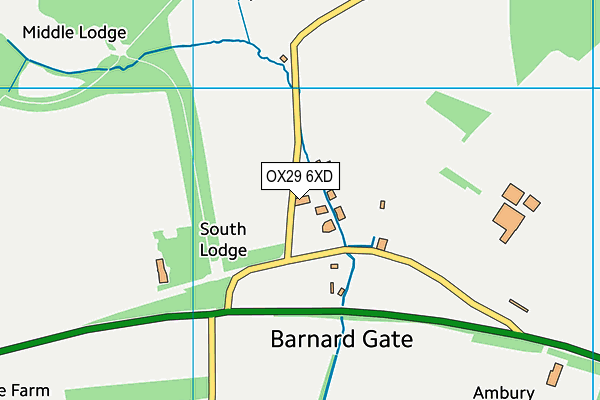 OX29 6XD map - OS VectorMap District (Ordnance Survey) OX29 6XD map - OS VectorMap District (Ordnance Survey)