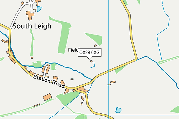 OX29 6XG map - OS VectorMap District (Ordnance Survey) OX29 6XG map - OS VectorMap District (Ordnance Survey)