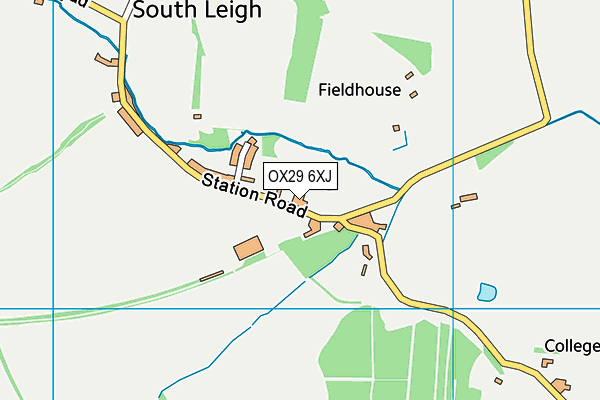 OX29 6XJ map - OS VectorMap District (Ordnance Survey) OX29 6XJ map - OS VectorMap District (Ordnance Survey)