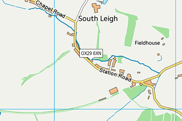 OX29 6XN map - OS VectorMap District (Ordnance Survey) OX29 6XN map - OS VectorMap District (Ordnance Survey)