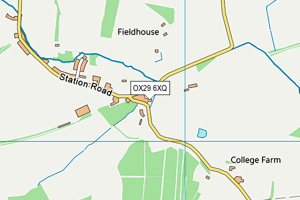 OX29 6XQ map - OS VectorMap District (Ordnance Survey) OX29 6XQ map - OS VectorMap District (Ordnance Survey)