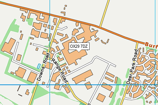 OX29 7DZ map - OS VectorMap District (Ordnance Survey) OX29 7DZ map - OS VectorMap District (Ordnance Survey)