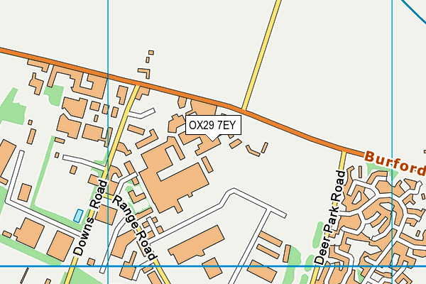 OX29 7EY map - OS VectorMap District (Ordnance Survey) OX29 7EY map - OS VectorMap District (Ordnance Survey)