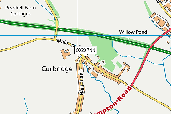 OX29 7NN map - OS VectorMap District (Ordnance Survey) OX29 7NN map - OS VectorMap District (Ordnance Survey)