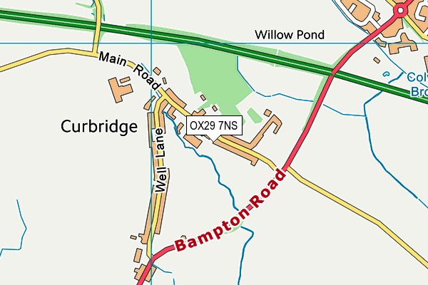 OX29 7NS map - OS VectorMap District (Ordnance Survey) OX29 7NS map - OS VectorMap District (Ordnance Survey)