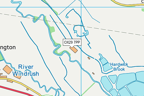 OX29 7PP map - OS VectorMap District (Ordnance Survey) OX29 7PP map - OS VectorMap District (Ordnance Survey)