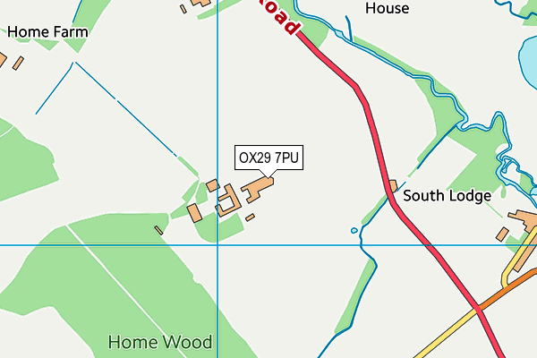 OX29 7PU map - OS VectorMap District (Ordnance Survey)