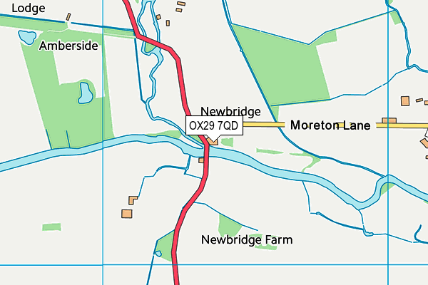 OX29 7QD map - OS VectorMap District (Ordnance Survey) OX29 7QD map - OS VectorMap District (Ordnance Survey)