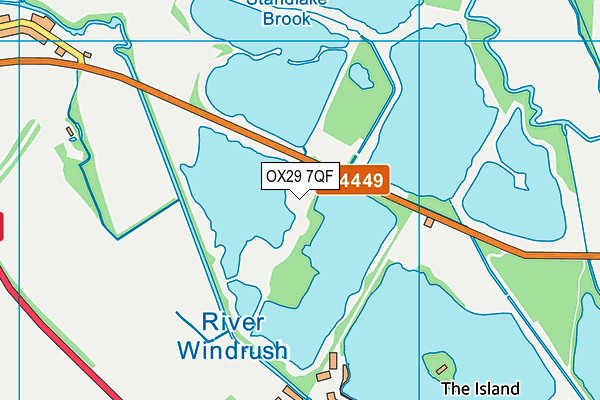 OX29 7QF map - OS VectorMap District (Ordnance Survey) OX29 7QF map - OS VectorMap District (Ordnance Survey)