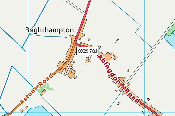 OX29 7QJ map - OS VectorMap District (Ordnance Survey) OX29 7QJ map - OS VectorMap District (Ordnance Survey)