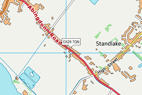 OX29 7QN map - OS VectorMap District (Ordnance Survey) OX29 7QN map - OS VectorMap District (Ordnance Survey)