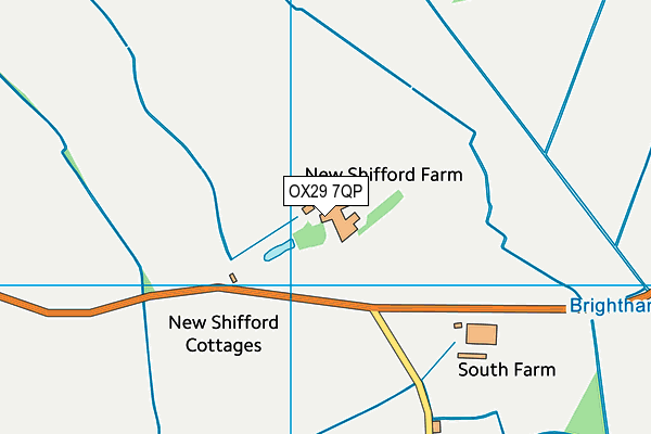 OX29 7QP map - OS VectorMap District (Ordnance Survey) OX29 7QP map - OS VectorMap District (Ordnance Survey)