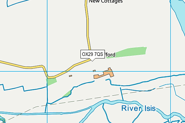 OX29 7QS map - OS VectorMap District (Ordnance Survey) OX29 7QS map - OS VectorMap District (Ordnance Survey)