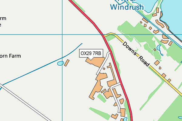 OX29 7RB map - OS VectorMap District (Ordnance Survey) OX29 7RB map - OS VectorMap District (Ordnance Survey)