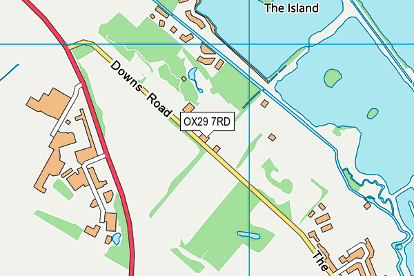 OX29 7RD map - OS VectorMap District (Ordnance Survey) OX29 7RD map - OS VectorMap District (Ordnance Survey)