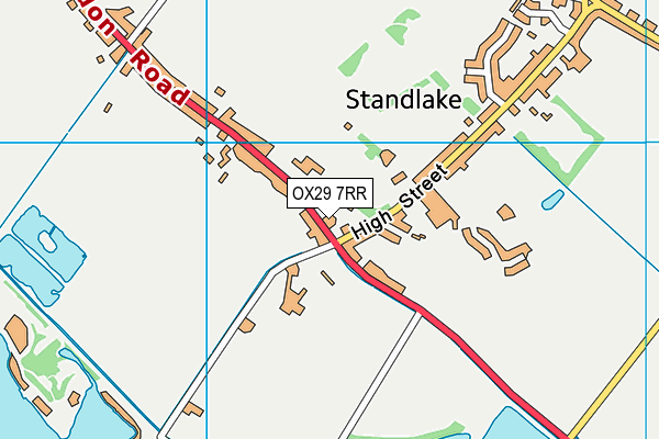 OX29 7RR map - OS VectorMap District (Ordnance Survey) OX29 7RR map - OS VectorMap District (Ordnance Survey)