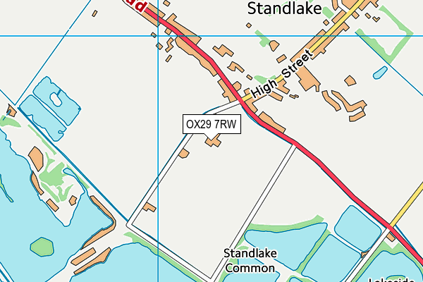 OX29 7RW map - OS VectorMap District (Ordnance Survey) OX29 7RW map - OS VectorMap District (Ordnance Survey)