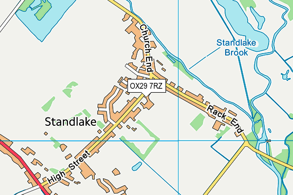 OX29 7RZ map - OS VectorMap District (Ordnance Survey) OX29 7RZ map - OS VectorMap District (Ordnance Survey)