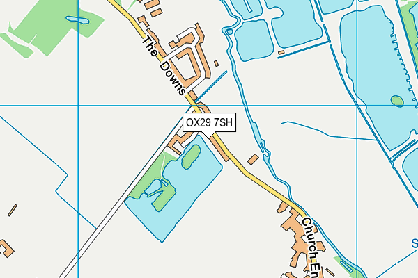 OX29 7SH map - OS VectorMap District (Ordnance Survey) OX29 7SH map - OS VectorMap District (Ordnance Survey)