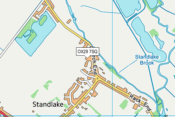 OX29 7SQ map - OS VectorMap District (Ordnance Survey) OX29 7SQ map - OS VectorMap District (Ordnance Survey)