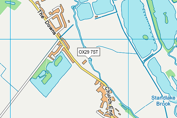 OX29 7ST map - OS VectorMap District (Ordnance Survey) OX29 7ST map - OS VectorMap District (Ordnance Survey)