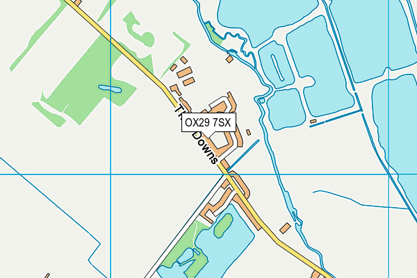 OX29 7SX map - OS VectorMap District (Ordnance Survey) OX29 7SX map - OS VectorMap District (Ordnance Survey)