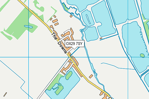 OX29 7SY map - OS VectorMap District (Ordnance Survey) OX29 7SY map - OS VectorMap District (Ordnance Survey)