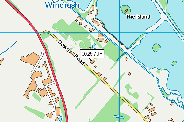 OX29 7UH map - OS VectorMap District (Ordnance Survey) OX29 7UH map - OS VectorMap District (Ordnance Survey)