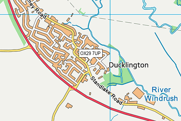 OX29 7UP map - OS VectorMap District (Ordnance Survey) OX29 7UP map - OS VectorMap District (Ordnance Survey)