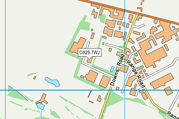OX29 7WJ map - OS VectorMap District (Ordnance Survey) OX29 7WJ map - OS VectorMap District (Ordnance Survey)