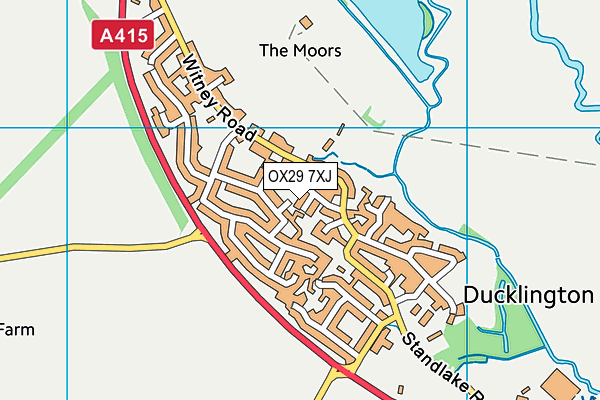 OX29 7XJ map - OS VectorMap District (Ordnance Survey) OX29 7XJ map - OS VectorMap District (Ordnance Survey)