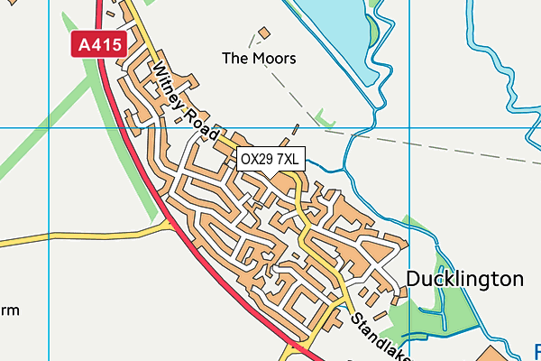 OX29 7XL map - OS VectorMap District (Ordnance Survey) OX29 7XL map - OS VectorMap District (Ordnance Survey)