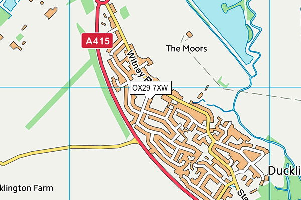 OX29 7XW map - OS VectorMap District (Ordnance Survey) OX29 7XW map - OS VectorMap District (Ordnance Survey)