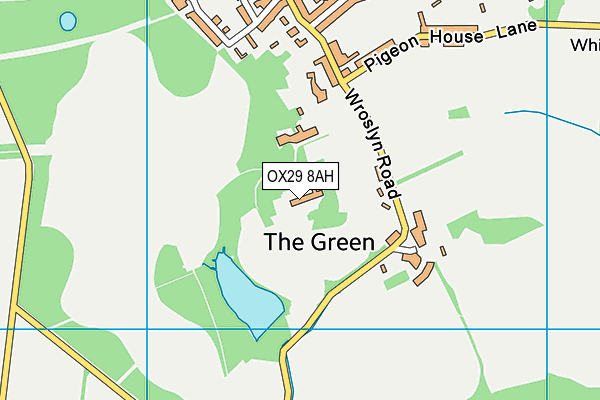 OX29 8AH map - OS VectorMap District (Ordnance Survey) OX29 8AH map - OS VectorMap District (Ordnance Survey)