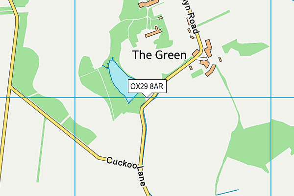 OX29 8AR map - OS VectorMap District (Ordnance Survey) OX29 8AR map - OS VectorMap District (Ordnance Survey)