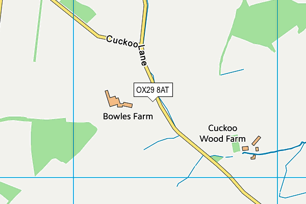 OX29 8AT map - OS VectorMap District (Ordnance Survey) OX29 8AT map - OS VectorMap District (Ordnance Survey)